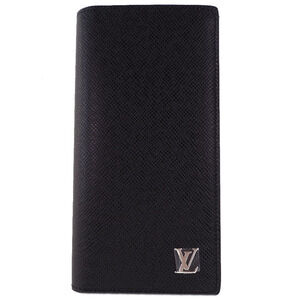 Louis Vuitton Portefeuille Wallet Braza Long Taiga Noir Black